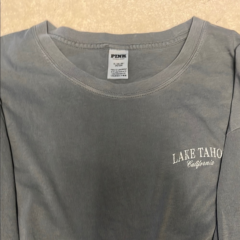 Comfort Colors Lake Tahoe Gray Long Sleeve Shirt